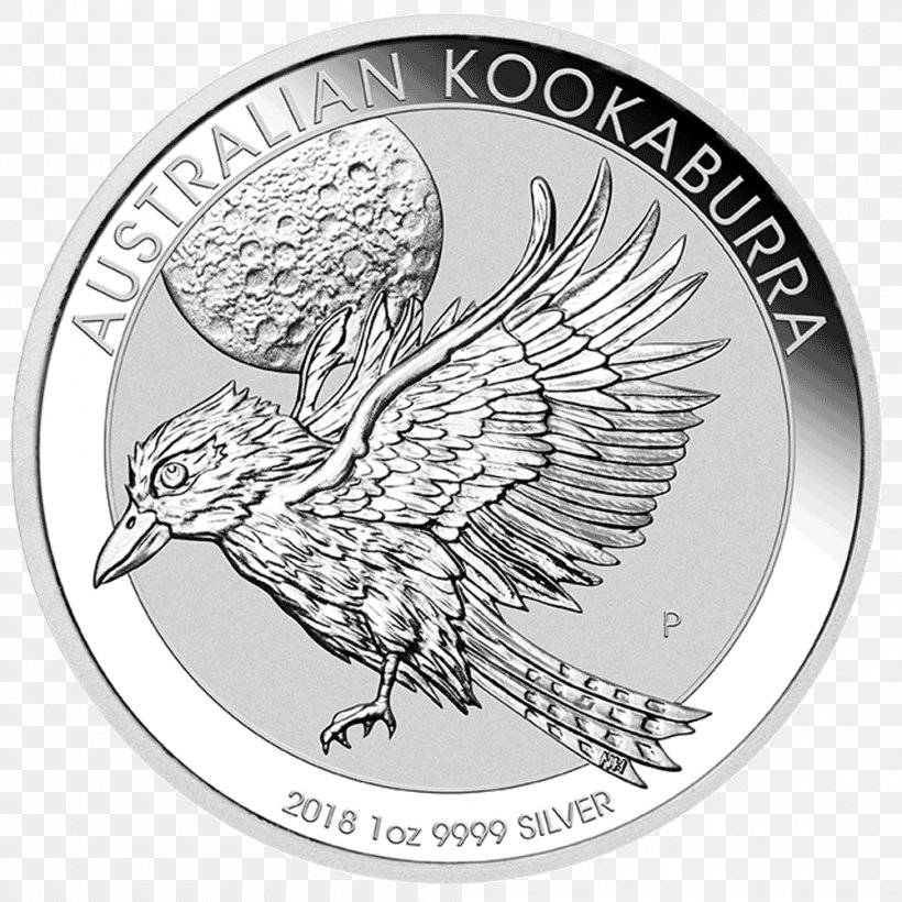 Perth Mint Laughing Kookaburra Australian Silver Kookaburra Bullion Coin, PNG, 1000x1000px, Perth Mint, Australia, Australian Gold Nugget, Australian Silver Kookaburra, Bird Download Free