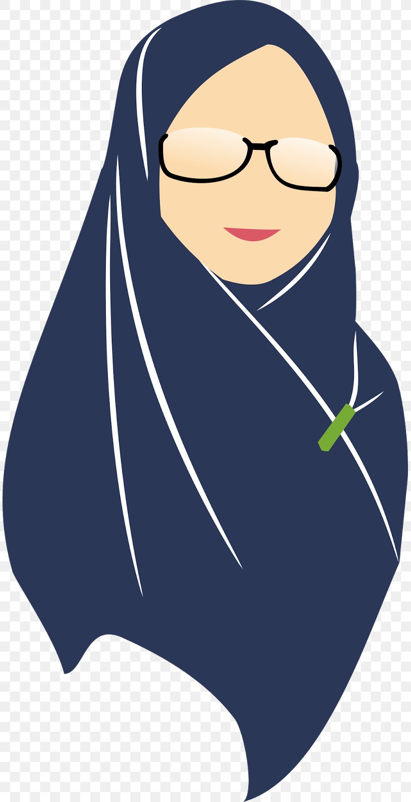 Woman Hijab Cartoon Clip Art Image, PNG, 809x1600px, Woman, Art, Black  Hair, Cartoon, Eyewear Download Free