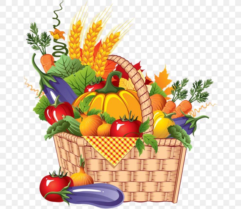 drawing images of basket of fruits and vegetables - Clip Art Library
