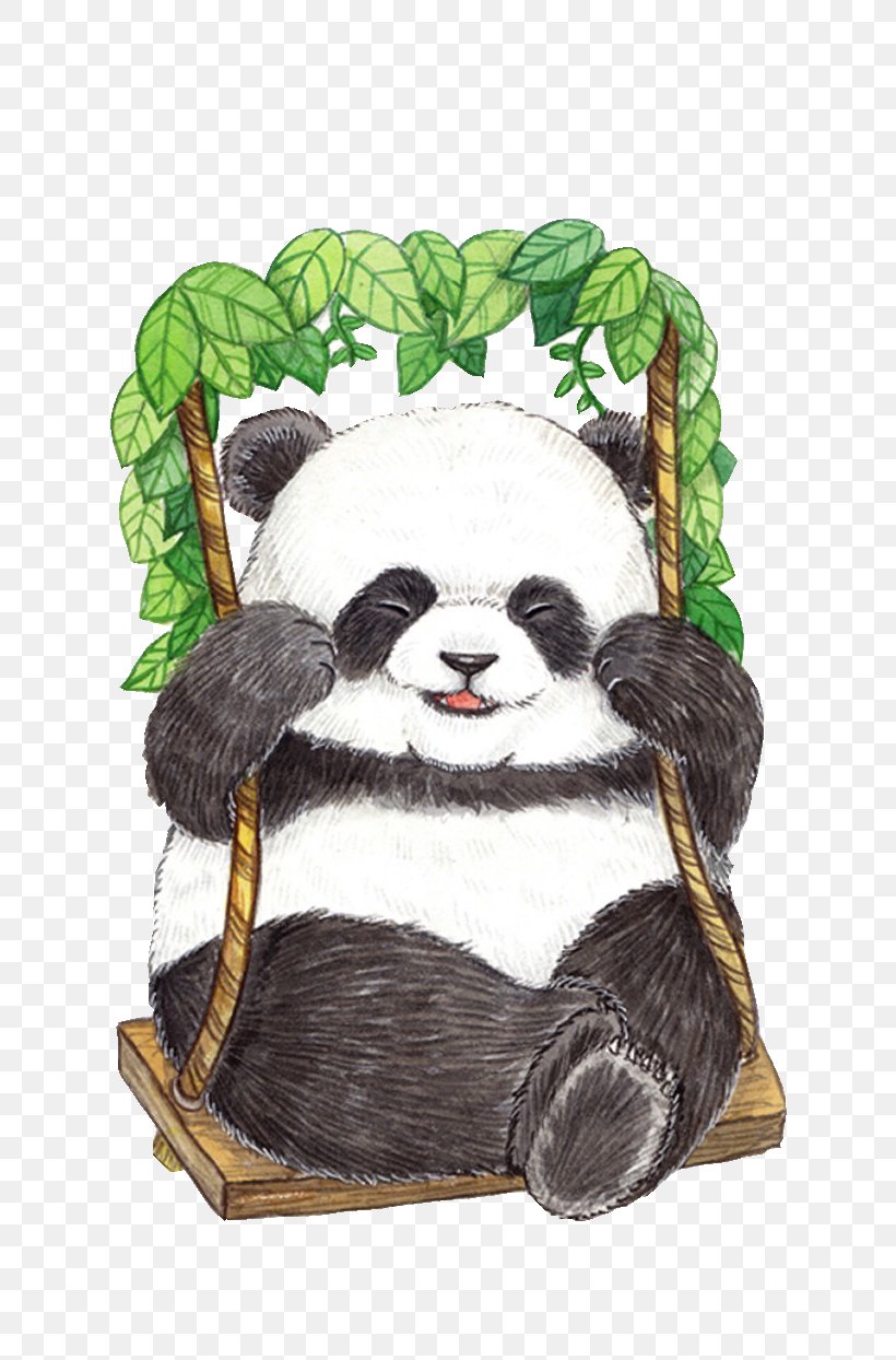 Giant Panda Bear Drawing, PNG, 700x1244px, Giant Panda, Bear, Drawing, Panda, Plush Download Free