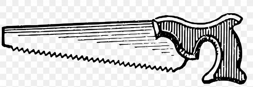 Hand Tool Hand Saws Clip Art, PNG, 2400x831px, Hand Tool, Black And White, Blog, Cutting, Gun Barrel Download Free