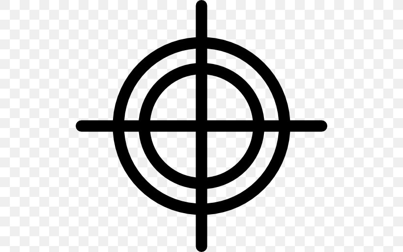 Shooting Target Reticle, PNG, 512x512px, Shooting Target, Area, Black And White, Firearm, Reticle Download Free