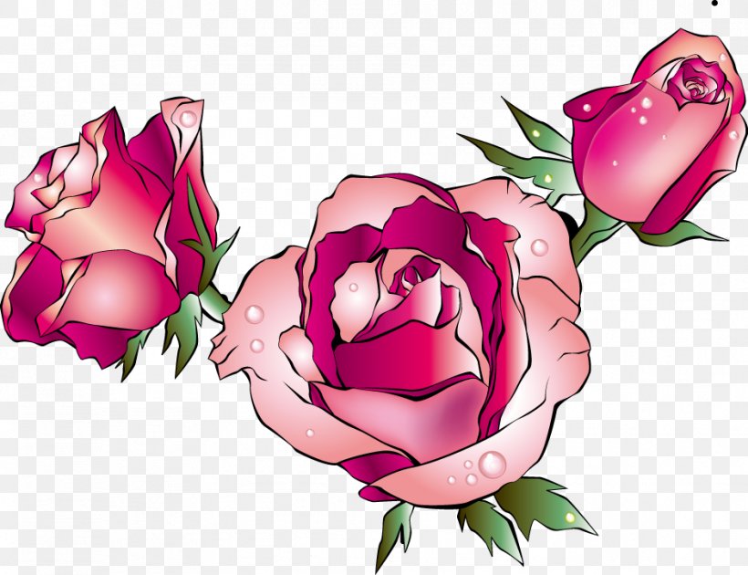 Garden Roses Drawing Floral Design Clip Art, PNG, 941x724px, Garden Roses, Art, Beach Rose, Cut Flowers, Drawing Download Free