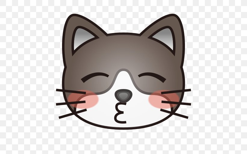 Kitten Cat Face With Tears Of Joy Emoji Emoticon, PNG, 512x512px, Kitten, Black, Carnivoran, Cartoon, Cat Download Free