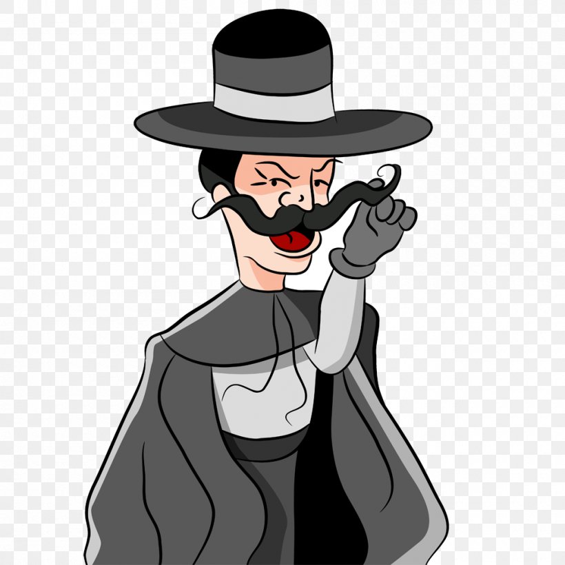 Moustache Villain Clip Art, PNG, 1000x1000px, Moustache, Art, Beard, Cartoon, Character Download Free