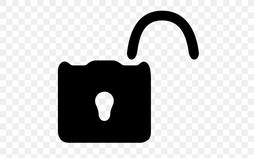 Unlock Icon, PNG, 512x512px, Lock, Black And White, Interface, Keyhole, Padlock Download Free