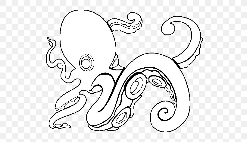 Octopus Clip Art Image Illustration Drawing, PNG, 600x470px, Octopus, Art, Blackandwhite, Cartoon, Cephalopod Download Free