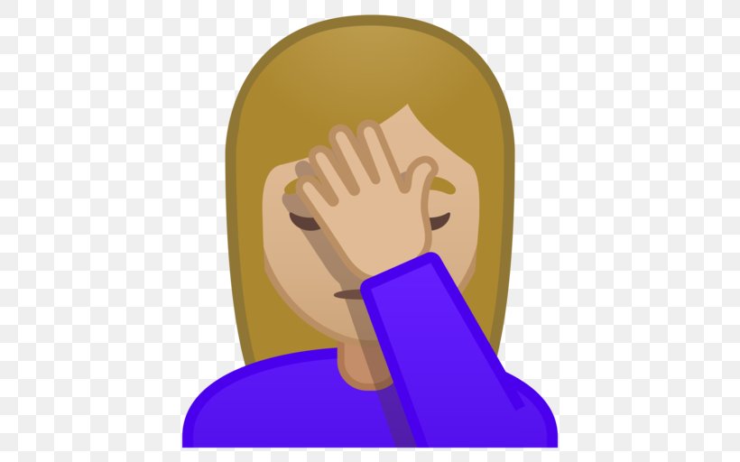 Human Skin Color Facepalm Light Skin Emoji Nail, PNG, 512x512px, Human Skin Color, Android Oreo, Cartoon, Communication, Emoji Download Free