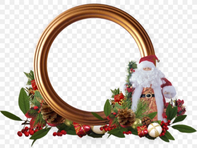 Santa Claus Christmas Ornament Père Noël Picture Frames, PNG, 980x737px, Santa Claus, Bombka, Christmas, Christmas Decoration, Christmas Ornament Download Free