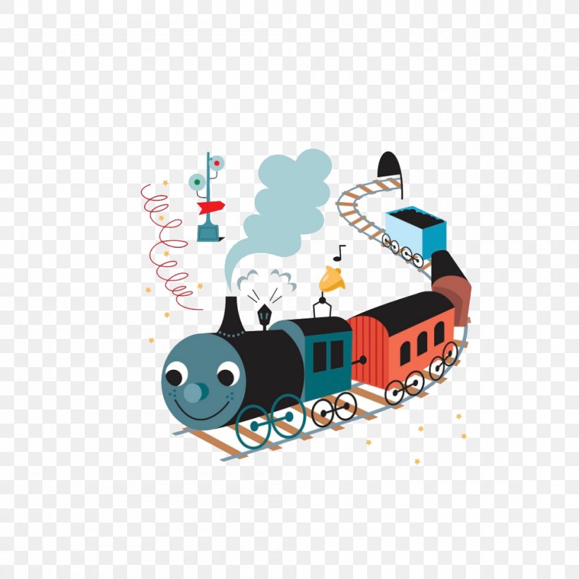 Train Stock Illustration Rail Transport Image, PNG, 1000x1000px, Train, Art, Brand, Cartoon, Locomotive Download Free