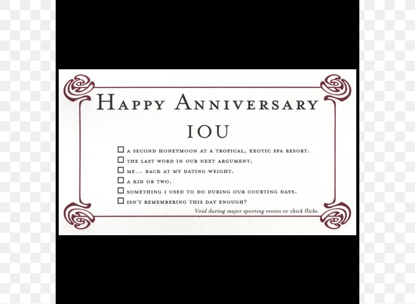 Birthday IOU Anniversary Greeting & Note Cards Credit Card, PNG, 600x601px, Birthday, Anniversary, Area, Calendar Date, Credit Card Download Free