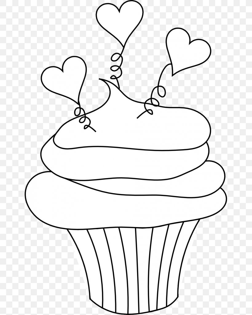 Cupcake Muffin Frosting & Icing Clip Art, PNG, 659x1024px, Cupcake, Baking Mix, Biscuits, Black And White, Buttercream Download Free