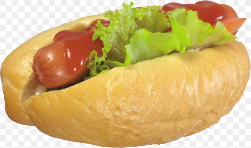 Hot Dog Hamburger Sausage Pizza Fast Food, PNG, 2660x1564px, Hot Dog, American Food, Bockwurst, Bread, Breakfast Sandwich Download Free