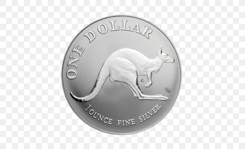 Silver Coin Silver Coin Australian Silver Kangaroo, PNG, 500x500px, Coin, Australia, Australian Silver Kangaroo, Britannia, Currency Download Free