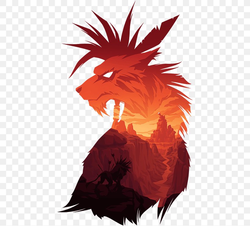 T-shirt Final Fantasy VII Red XIII Hoodie, PNG, 500x741px, Tshirt, Art, Chicken, Clothing Sizes, Demon Download Free