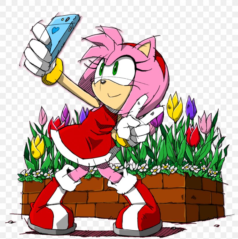 Amy Rose Sonic Adventure Sonic The Hedgehog 2 Sonic & Sega All-Stars Racing, PNG, 1092x1096px, Amy Rose, Art, Artwork, Cartoon, Fiction Download Free