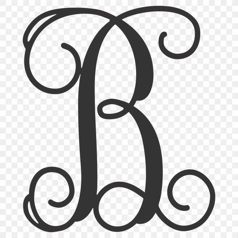 Monogram Line Art, PNG, 2000x2000px, Monogram, Blackandwhite, Decal, Drawing, Embroidery Download Free
