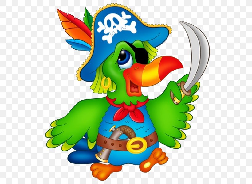 Pirate Parrot Piracy Clip Art, PNG, 600x600px, Parrot, Art, Beak, Bird, Cartoon Download Free