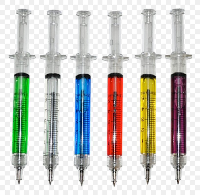 Syringe Ballpoint Pen Mina Pencil, PNG, 800x800px, Syringe, Ballpoint Pen, Color, Dentist, Highlighter Download Free