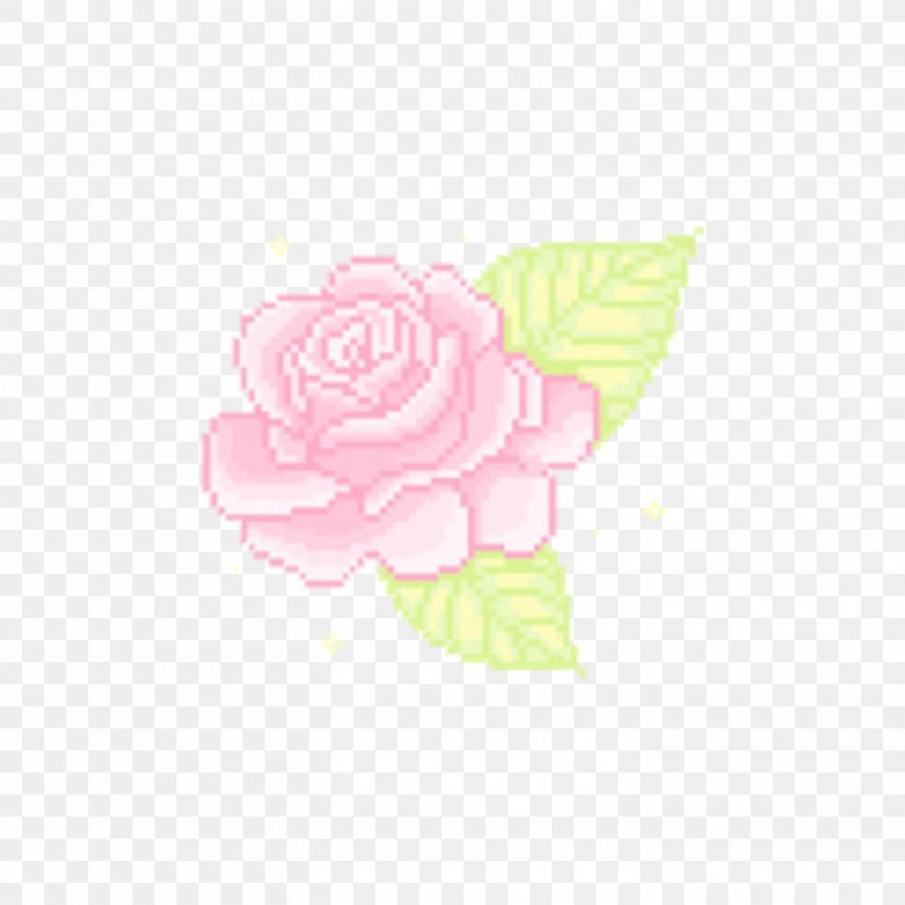 Garden Roses Pixel Flower Kawaii, PNG, 2896x2896px, Garden Roses, Bit, Cabbage Rose, Cut Flowers, Cuteness Download Free