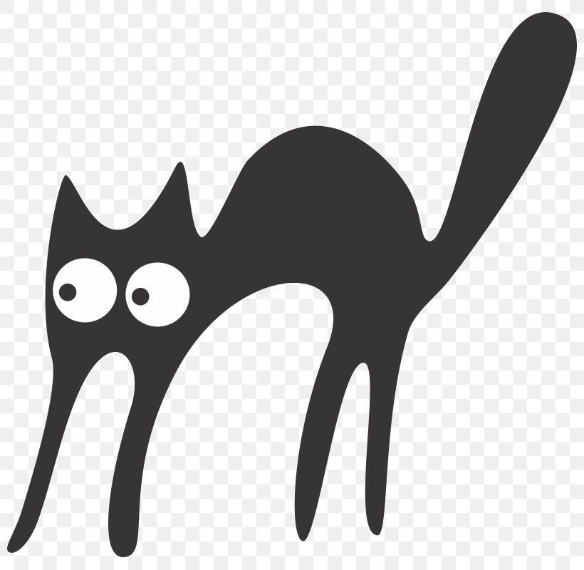 Black Cat Clip Art Vector Graphics, PNG, 800x800px, Cat, Black, Black And White, Black Cat, Carnivoran Download Free