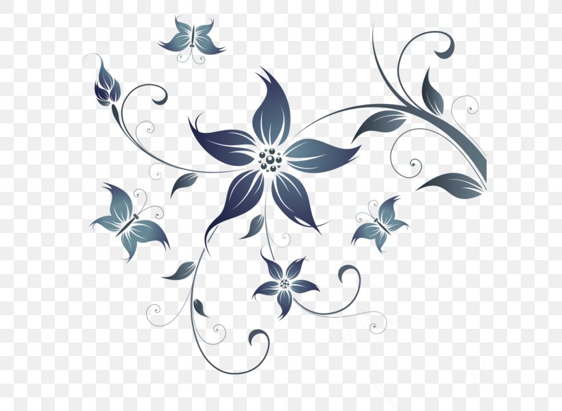Floral Design Stock Photography Flower Clip Art, PNG, 600x600px, Floral Design, Art, Black And White, Branch, Butterfly Download Free