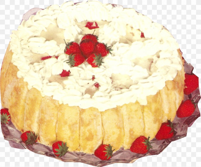 Ice Cream Strawberry Cream Cake Sponge Cake Ladyfinger, PNG, 870x723px, Ice Cream, Baked Goods, Baking, Bavarian Cream, Buttercream Download Free