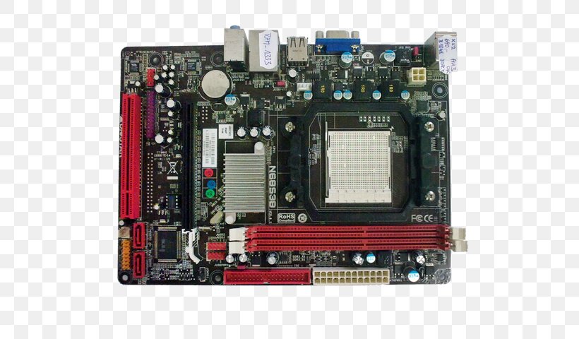 Motherboard PCI Express Computer Hardware Mini-ITX Central Processing Unit, PNG, 640x480px, Motherboard, Advanced Micro Devices, Atx, Biostar, Central Processing Unit Download Free