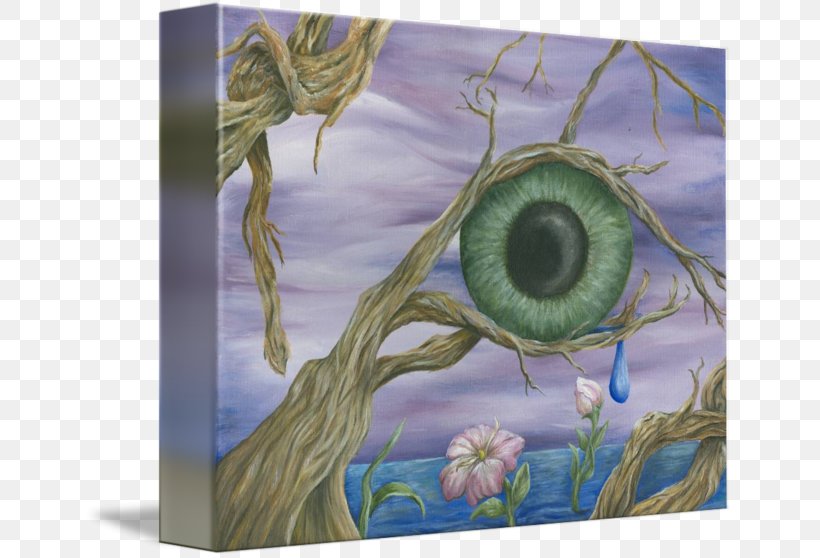 Painting Gallery Wrap Canvas Flower Art, PNG, 650x558px, Painting, Art, Canvas, Crying, Eye Download Free