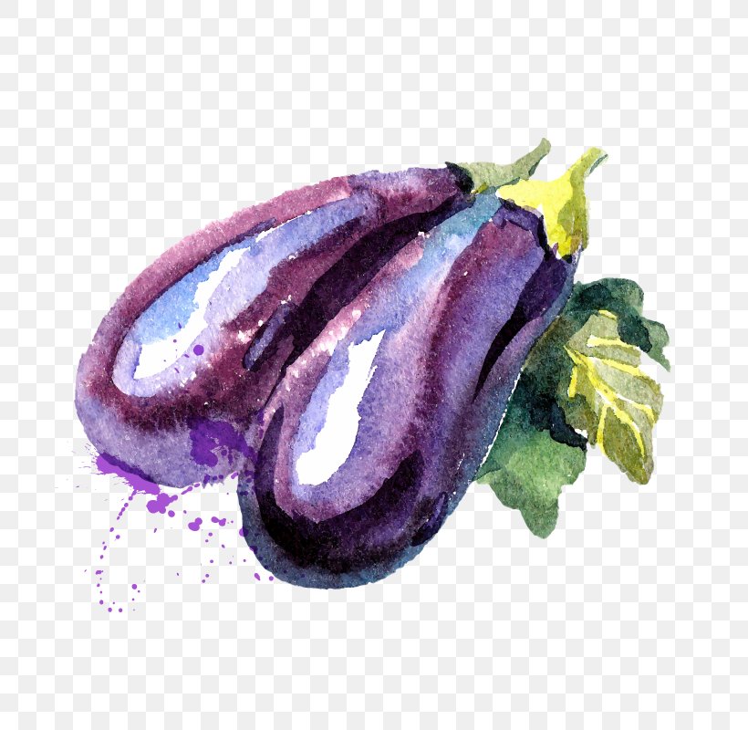 Watercolor Painting Vegetable Eggplant, PNG, 800x800px, Watercolor Painting, Art, Carrot, Eggplant, Food Download Free
