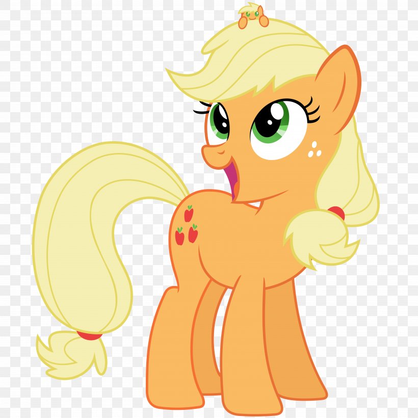 Applejack Pony Fluttershy Pinkie Pie Rarity, PNG, 7000x7000px, Watercolor, Cartoon, Flower, Frame, Heart Download Free