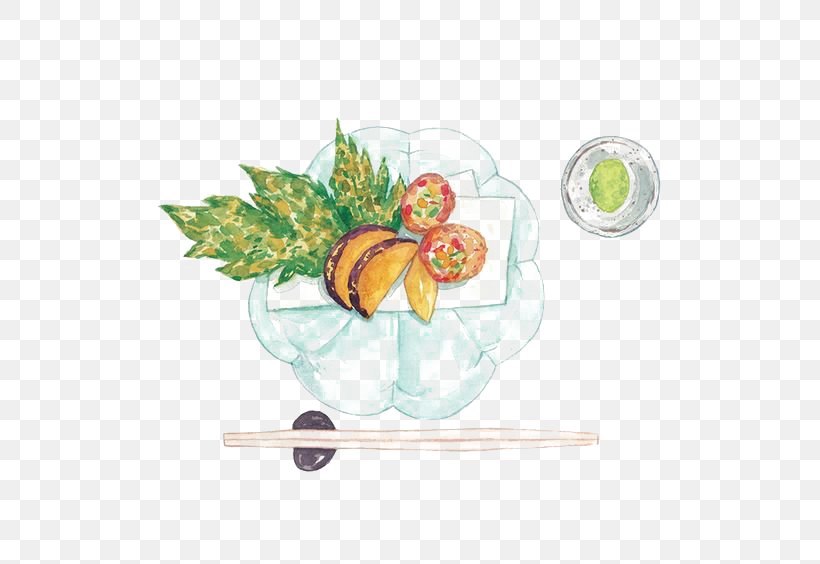 Japanese Cuisine Kaiseki Illustration, PNG, 564x564px, Japan, Art, Cartoon, Drawing, Flower Download Free