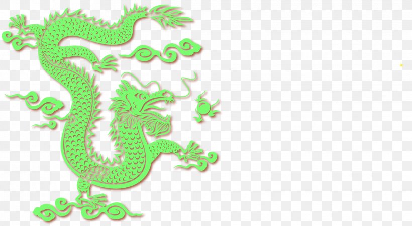 Chinese Dragon, PNG, 2041x1118px, Chinese Dragon, Computer Graphics, Dragon, Fictional Character, Grass Download Free