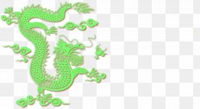 Vector Painted Dragon - Chinese Dragon PNG