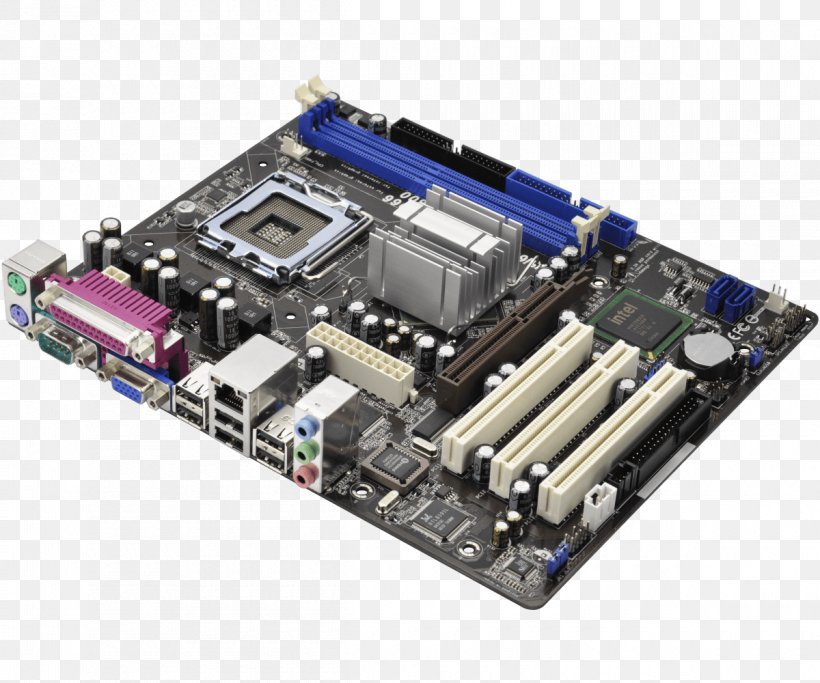 Intel LGA 775 MicroATX Motherboard ASRock 775i65G, PNG, 1200x1000px, Intel, Accelerated Graphics Port, Asrock, Asrock 775i65g, Atx Download Free