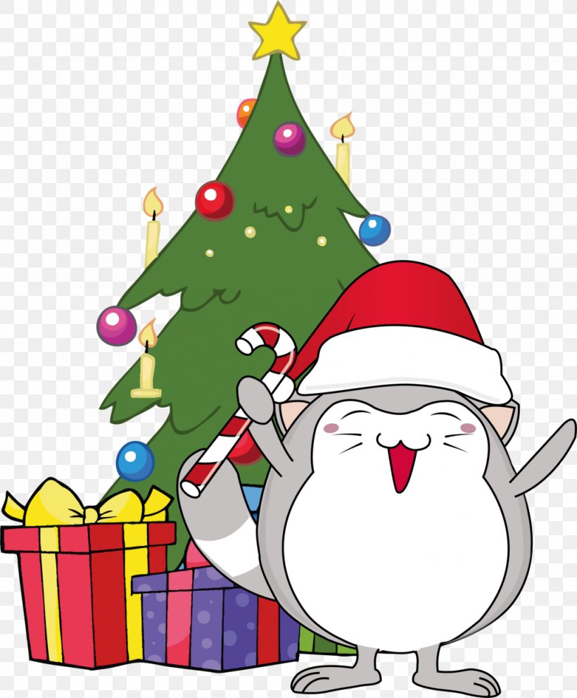 Santa Claus Christmas Tree Clip Art, PNG, 1024x1238px, Santa Claus, Artwork, Beak, Christmas, Christmas Decoration Download Free