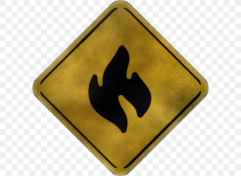Yellow Sign Signage Symbol, PNG, 600x600px, Yellow, Sign, Signage, Symbol Download Free