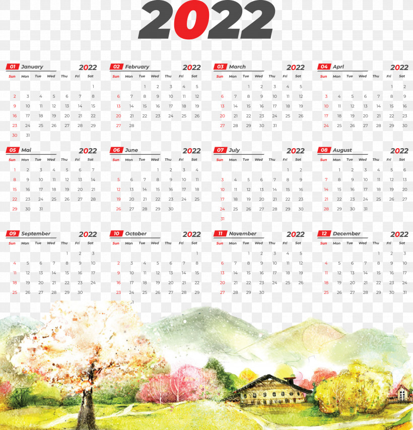 2022 Yeary Calendar 2022 Calendar, PNG, 2882x3000px, Painting, Computer, Contemporary Art, Digital Art, Drawing Download Free
