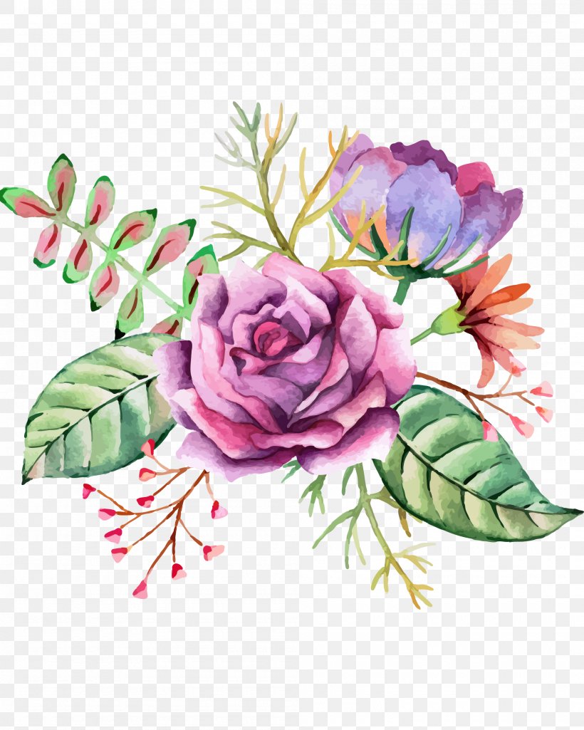 Floral Design Watercolor Painting Flower, PNG, 2000x2500px, Floral Design, Art, Cut Flowers, Drawing, Floristry Download Free