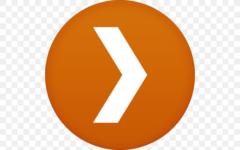 Symbol Orange Circle Font, PNG, 512x512px, Plex, Desktop Environment, Home Theater Pc, Media Server, Orange Download Free