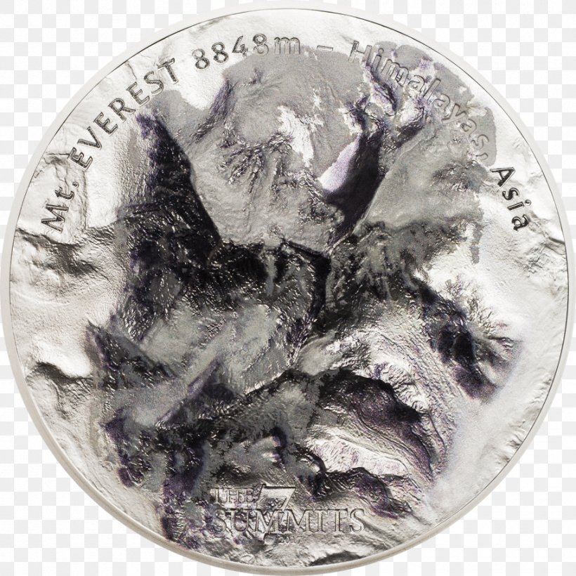 Silver Coin Mount Everest Metal, PNG, 910x910px, 2017, Silver, Bullion Coin, Coin, Commemorative Coin Download Free