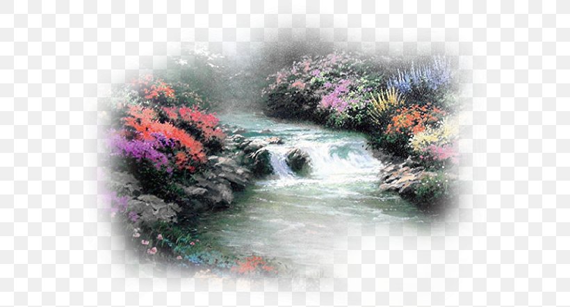Beside Still Waters Painting Artist Thomas Kinkade Painter Of Light, PNG, 582x442px, Painting, Art, Artist, Canvas, Canvas Print Download Free