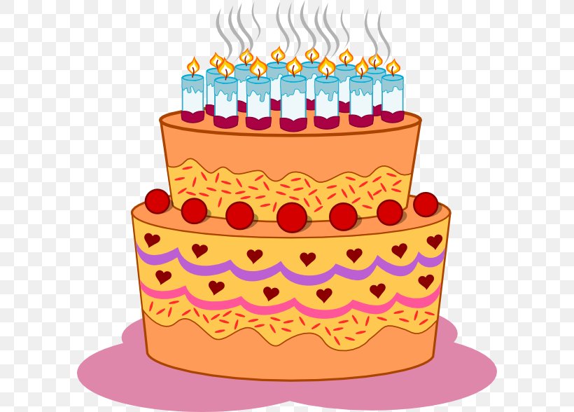 Birthday Cake Cupcake Chocolate Cake Clip Art, PNG, 600x588px, Birthday Cake, Baked Goods, Birthday, Buttercream, Cake Download Free