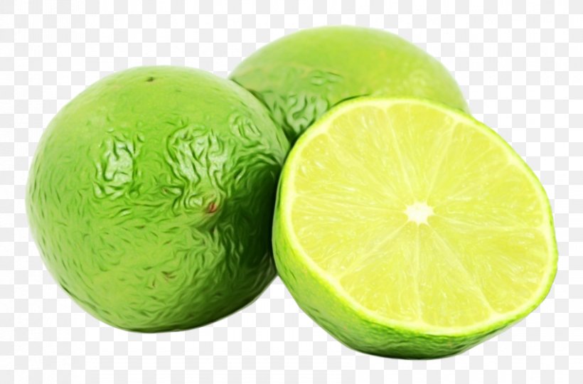Persian Lime Key Lime Lime Fruit Sweet Lemon, PNG, 850x560px, Watercolor, Citrus, Food, Fruit, Key Lime Download Free