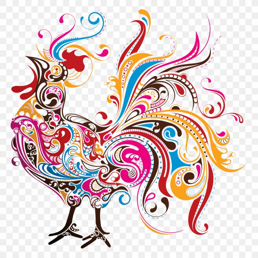 Rooster Hamburg Chicken Clip Art, PNG, 1000x1000px, Rooster, Art, Artwork, Beak, Bird Download Free