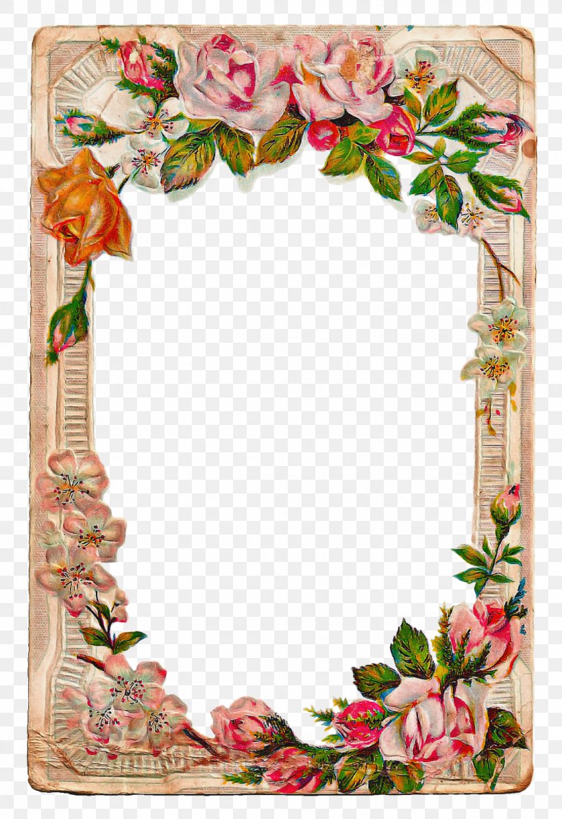 Vintage Floral Frame, PNG, 1097x1600px, Picture Frames, Antique, Borders And Frames, Floral Design, Flower Download Free