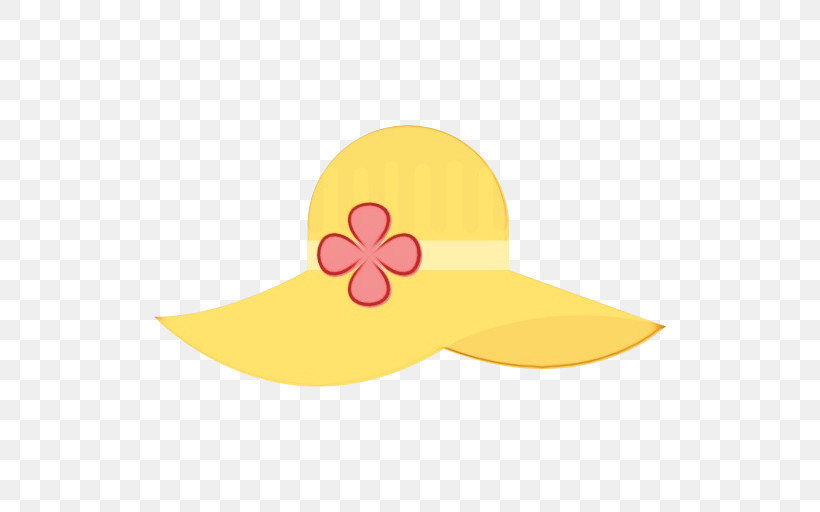 Yellow Clothing Sun Hat Pink Costume Accessory, PNG, 512x512px, Watercolor, Cap, Clothing, Costume, Costume Accessory Download Free