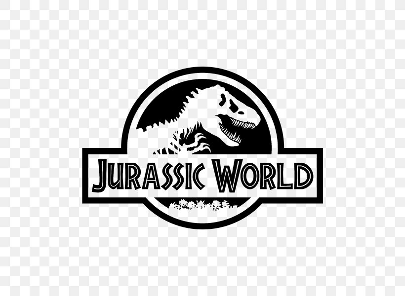 Jurassic Park Logo Velociraptor, PNG, 600x600px, Jurassic Park, Black, Black And White, Brand, Carnivoran Download Free