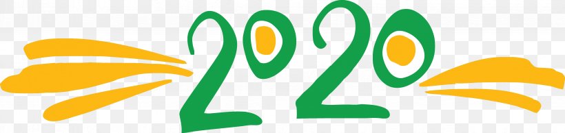 Happy New Year 2020 New Years 2020 2020, PNG, 3867x917px, 2020, Happy New Year 2020, Green, Logo, New Years 2020 Download Free