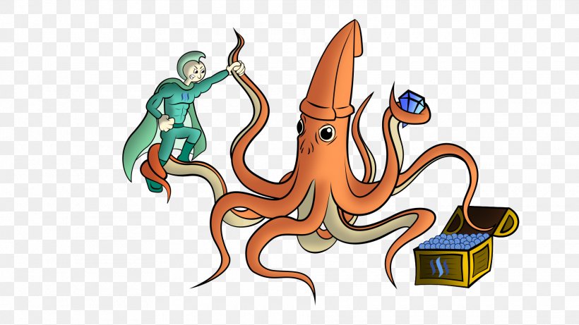 Octopus Giant Squid Clip Art Illustration, PNG, 1920x1080px, Octopus, Art, Artwork, Cartoon, Cephalopod Download Free
